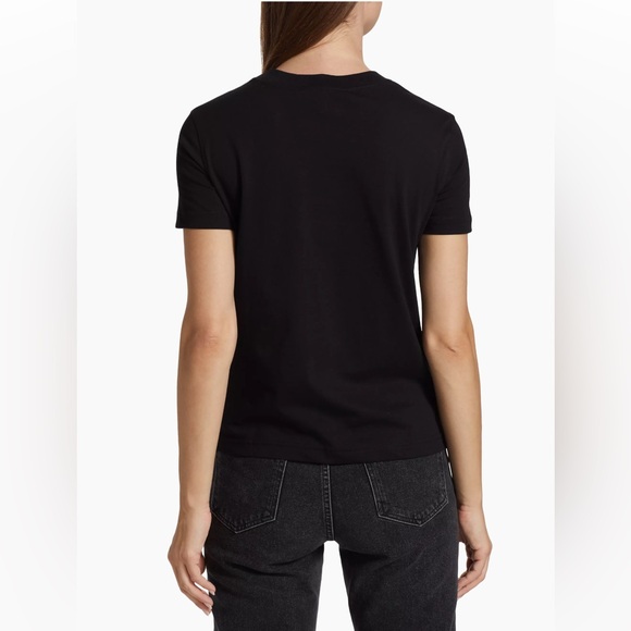 NWOT Versace Jeans Couture Institutional Logo T-Shirt Black/Gold - Picture 3 of 13